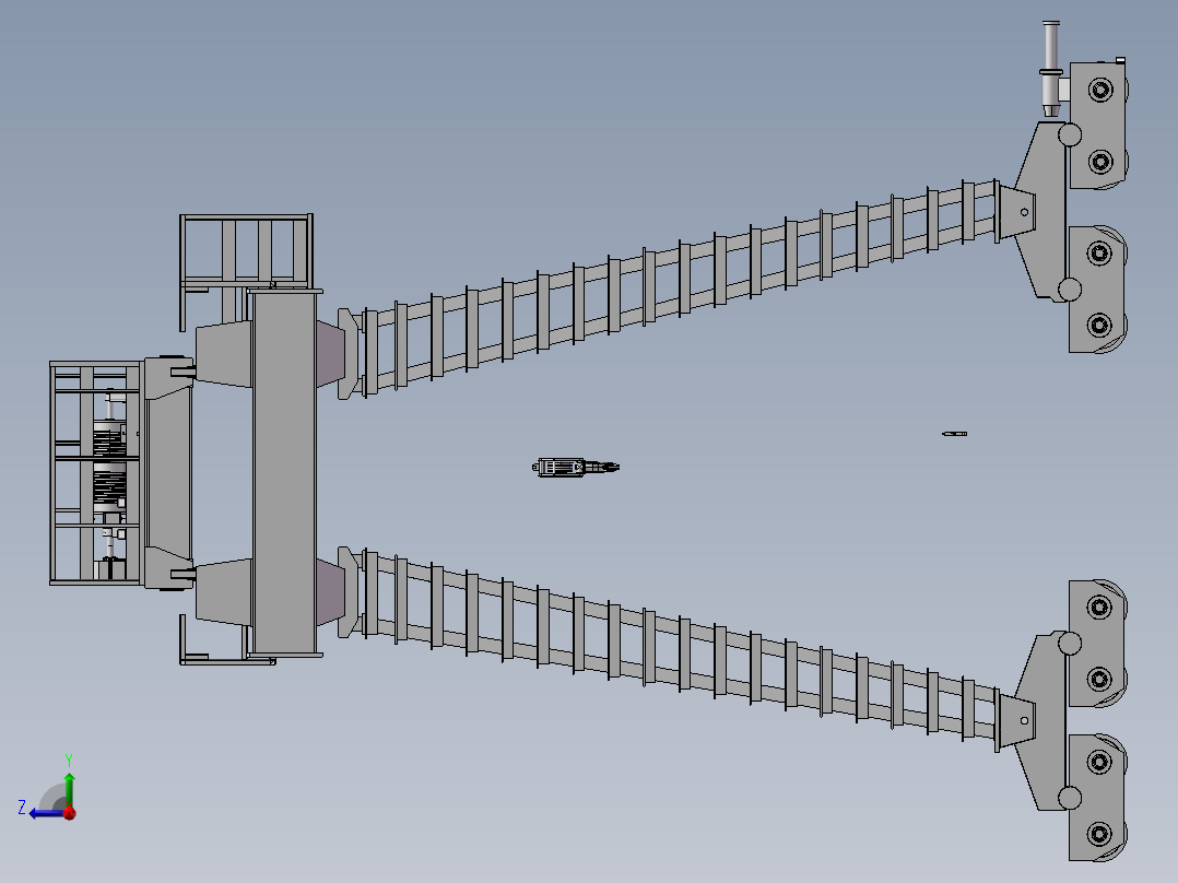 门式起重机设备设计右视图