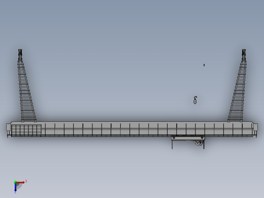 门式起重机设备设计俯视缩略图