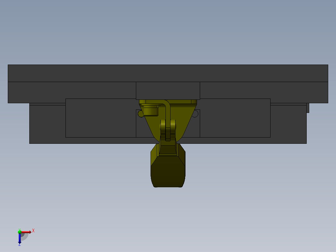 可抵消工件尺寸误差的焊接夹具俯视图