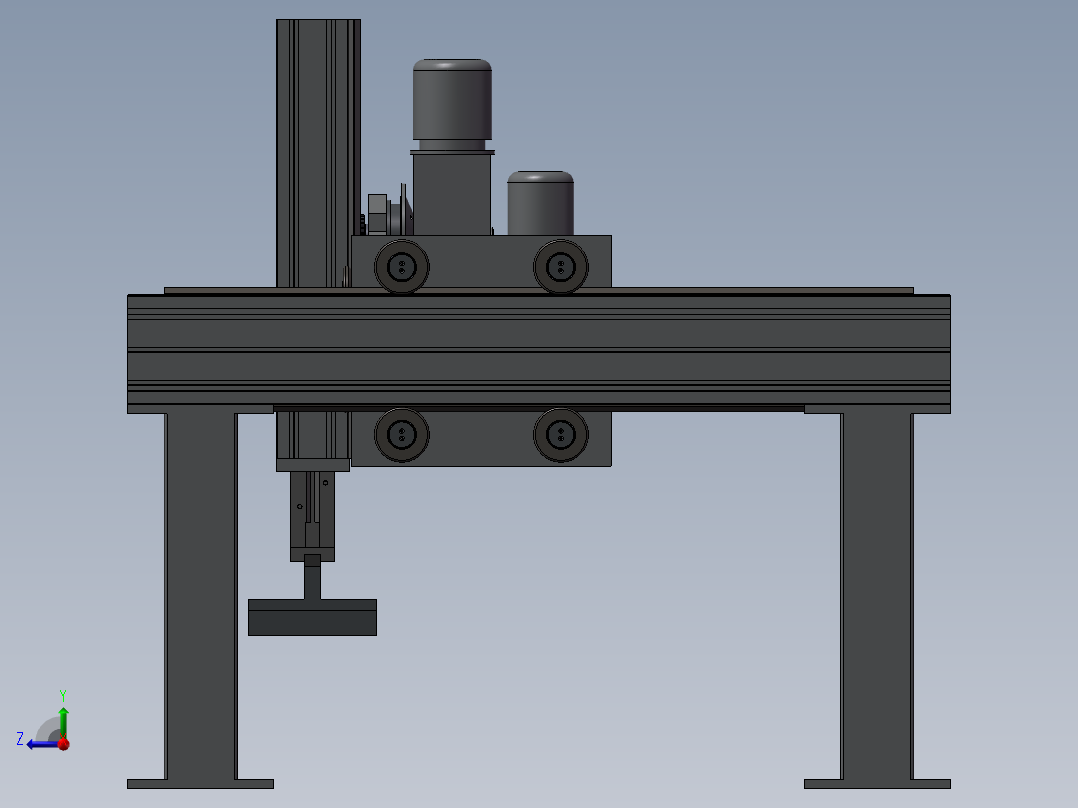 层叠式自动捡砖机设计(1)右视图