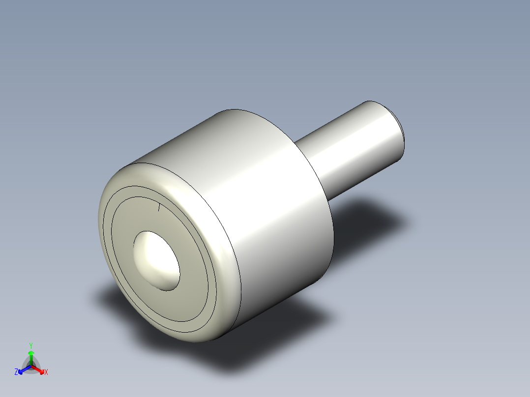 萬向滾珠54-3D多系列多零件图纸模型主视图