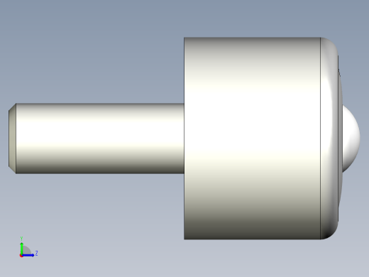 萬向滾珠54-3D多系列多零件图纸模型左视缩略图