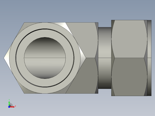 卡套式工业通用硬管接头20_dbu-s前视缩略图