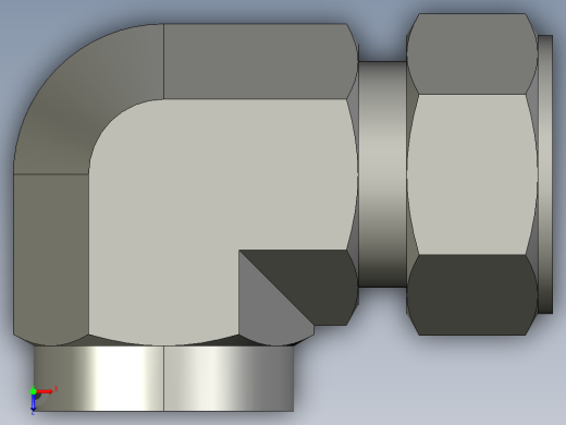 卡套式工业通用硬管接头20_dbu-s俯视缩略图