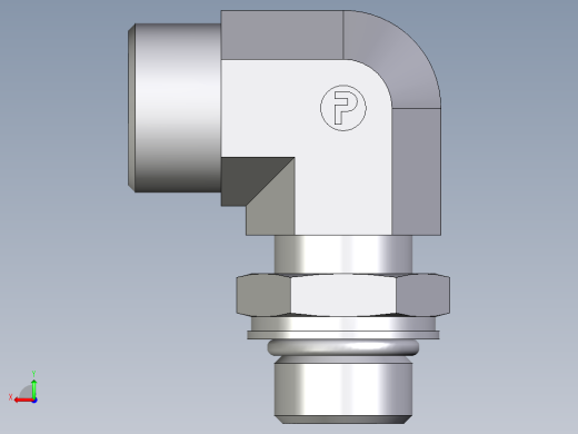 卡套式工业通用硬管接头EO_Adjustable_Locknut_elbow_WEE15LMOROMDCF后视缩略图