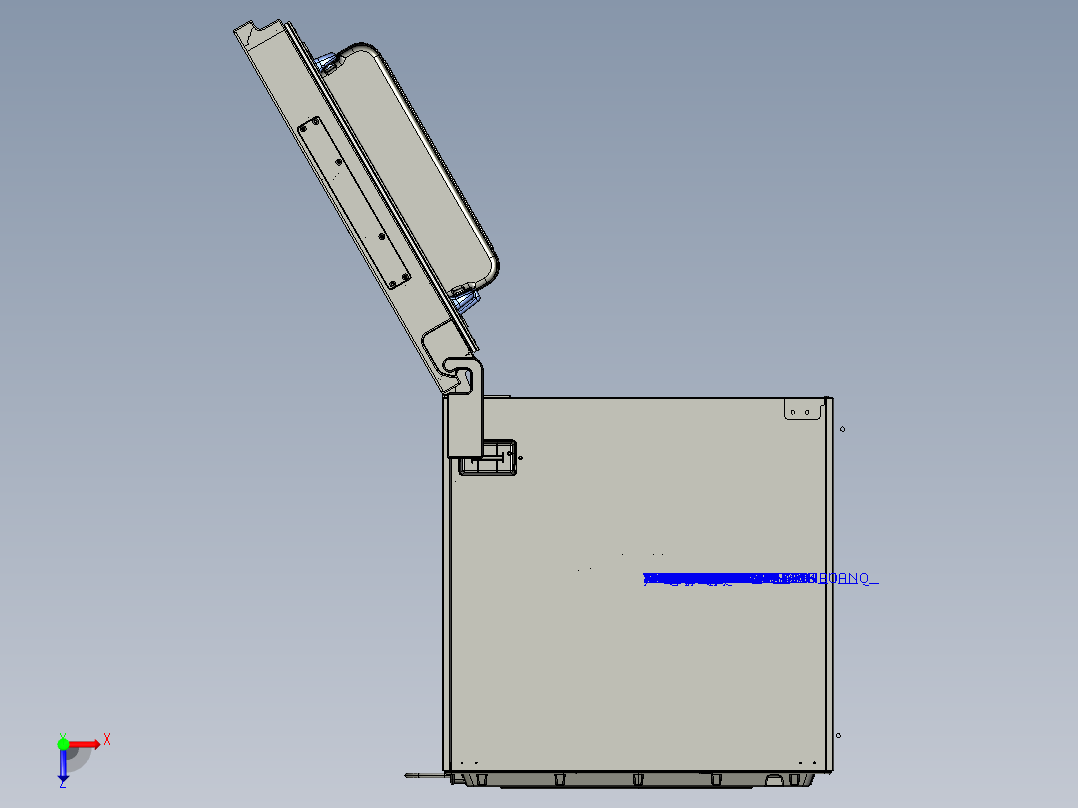 冰箱详细（含内部结构）俯视图