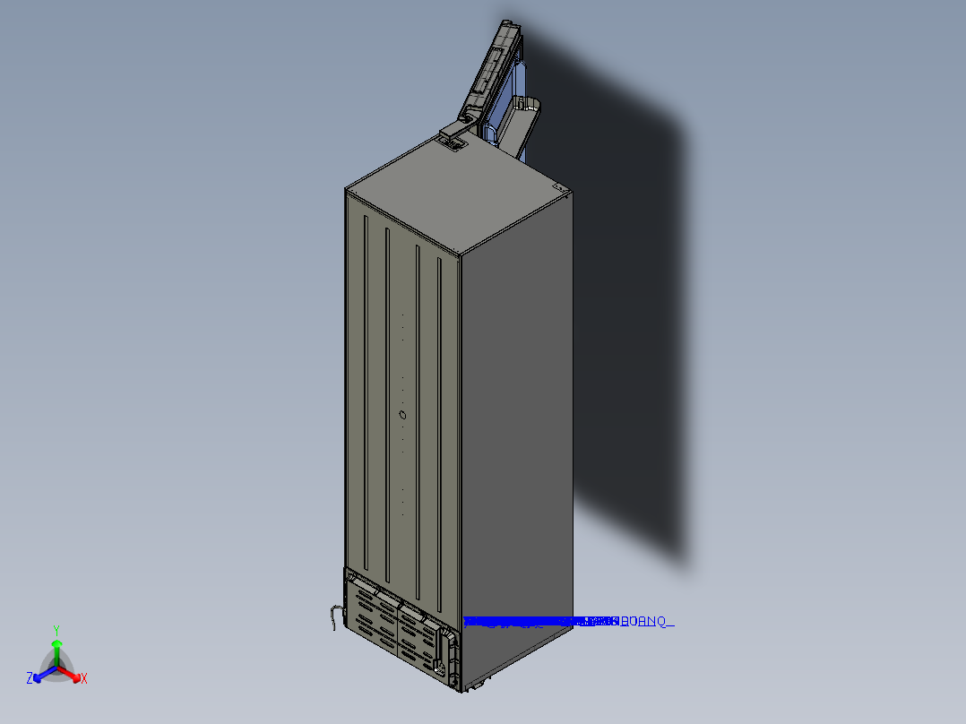 冰箱详细（含内部结构）正等轴测图
