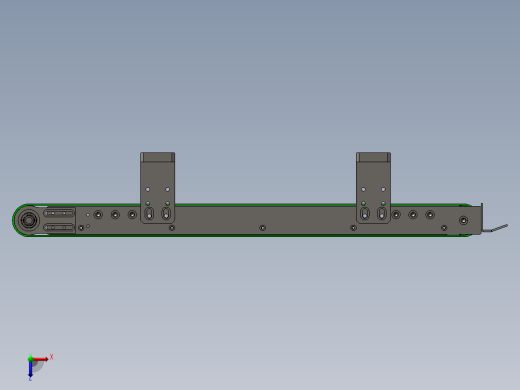 齿轮传送皮带机模型俯视缩略图