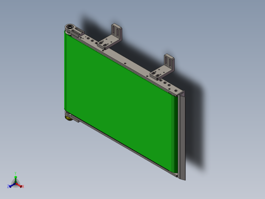 齿轮传送皮带机模型正等轴测缩略图