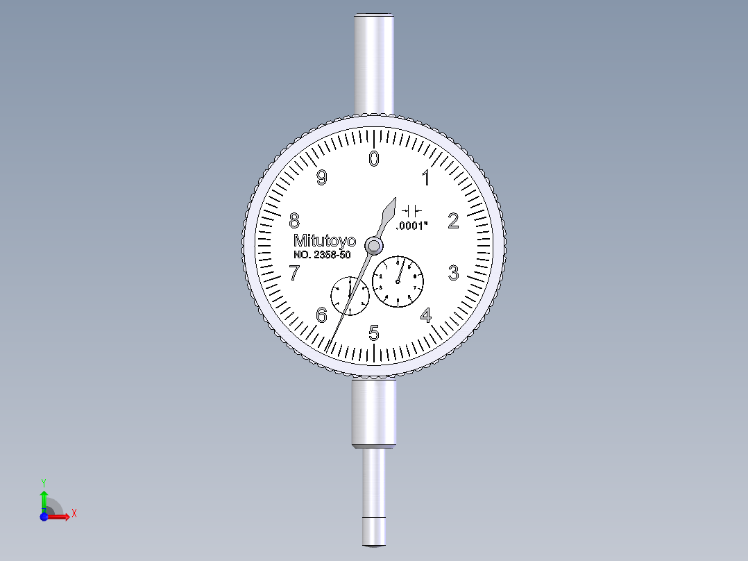 百分表模型-756605前视图