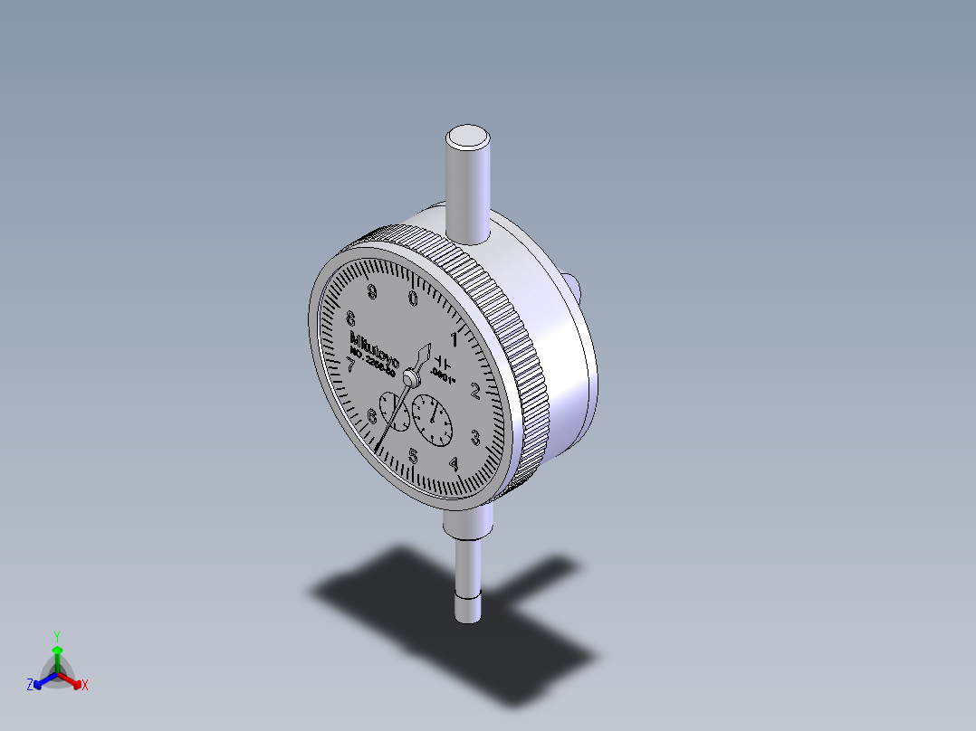 百分表模型-756605正等轴测图