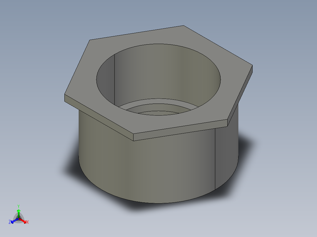 船舶管路系统SeaCor_ReducerBushing_SxSPIG_37J137422_4in x 3in正等轴测图