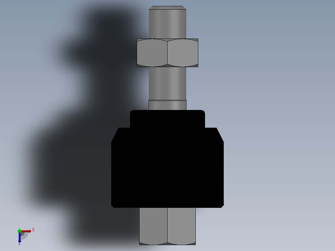 浮动连接头F-M8X125F俯视图