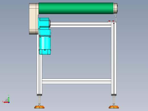 LE-XC4080-右边驱动重载皮带线-负载200kg后视缩略图