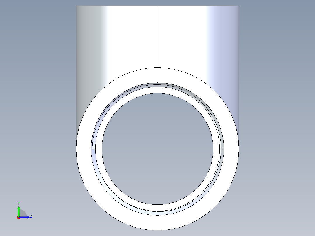 聚氯乙烯配件04-Sch80_Tee_FPTxFPTxFPT_805-015_1.5in左视图