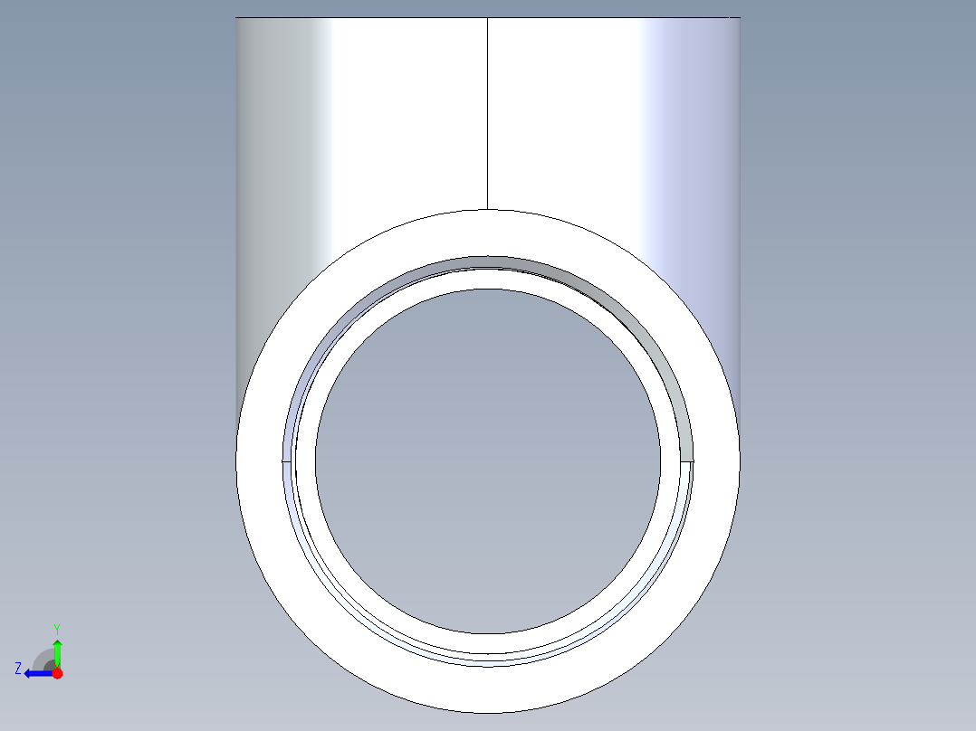 聚氯乙烯配件04-Sch80_Tee_FPTxFPTxFPT_805-015_1.5in右视图