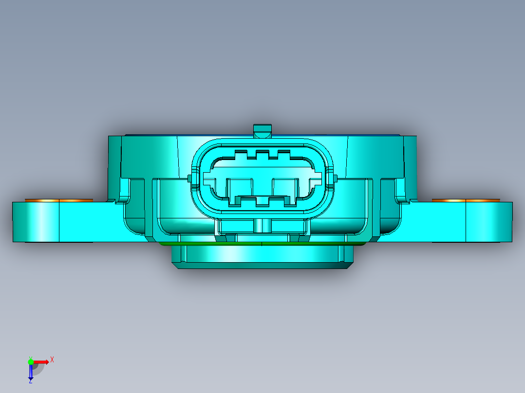 NOVOTECHNIK角度位移传感器RSC-6600，单路输出，汽车应用俯视图