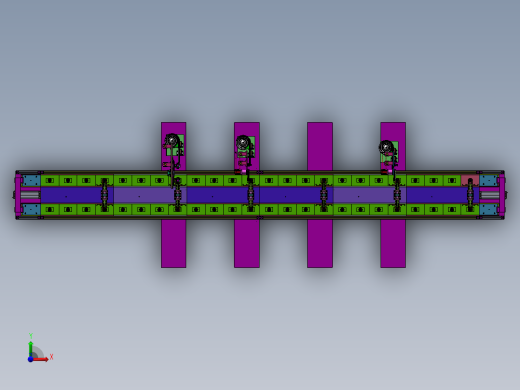 氮气弹簧装配线sw18可编辑前视缩略图