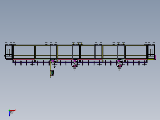 氮气弹簧装配线sw18可编辑俯视缩略图