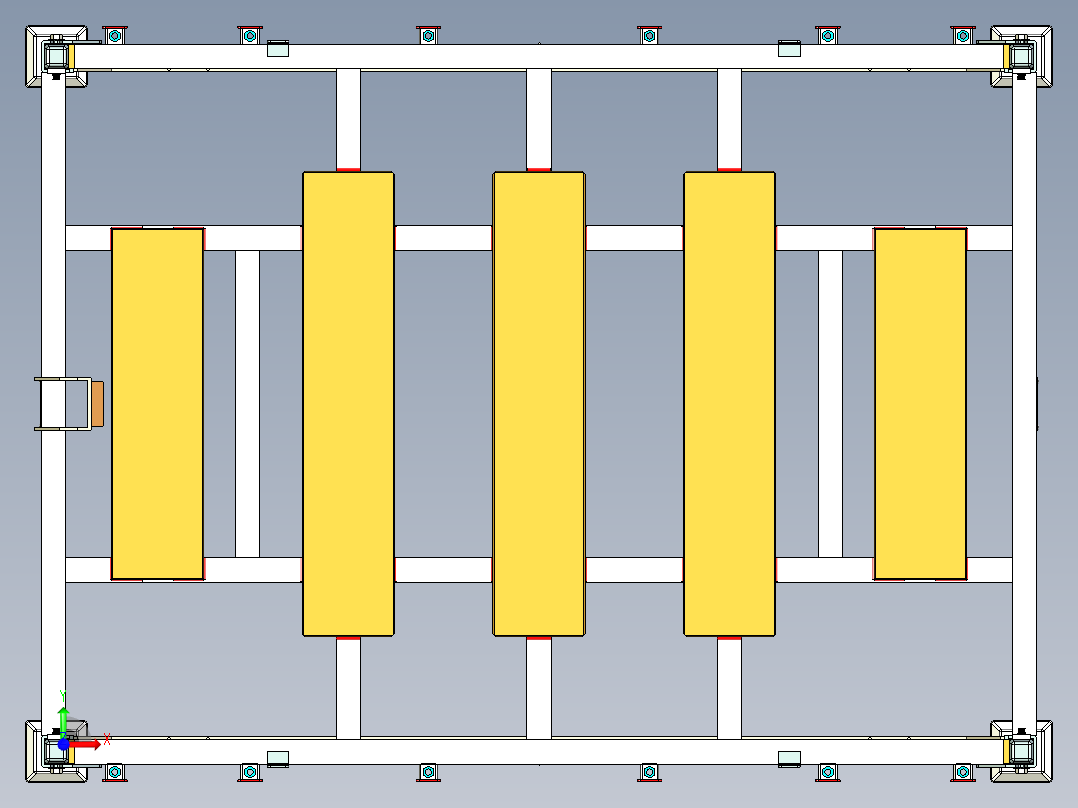 金属叉板前视图
