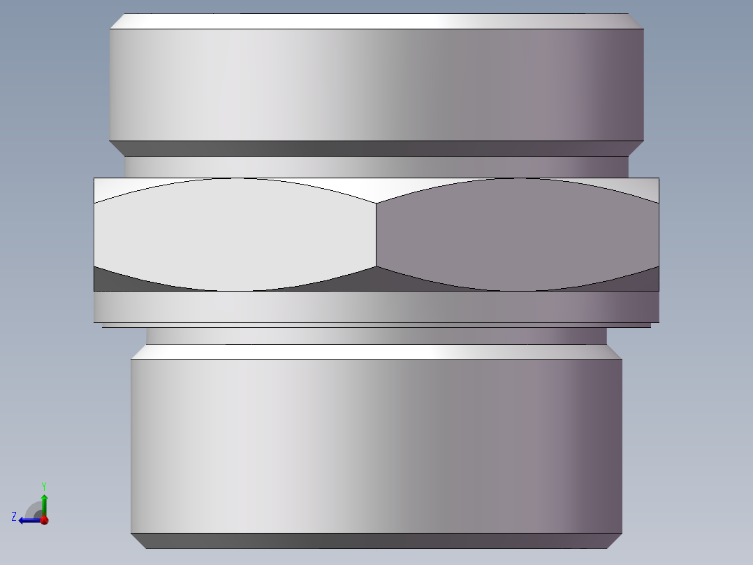英制管螺纹ED密封、1CB-52-24WD右视图