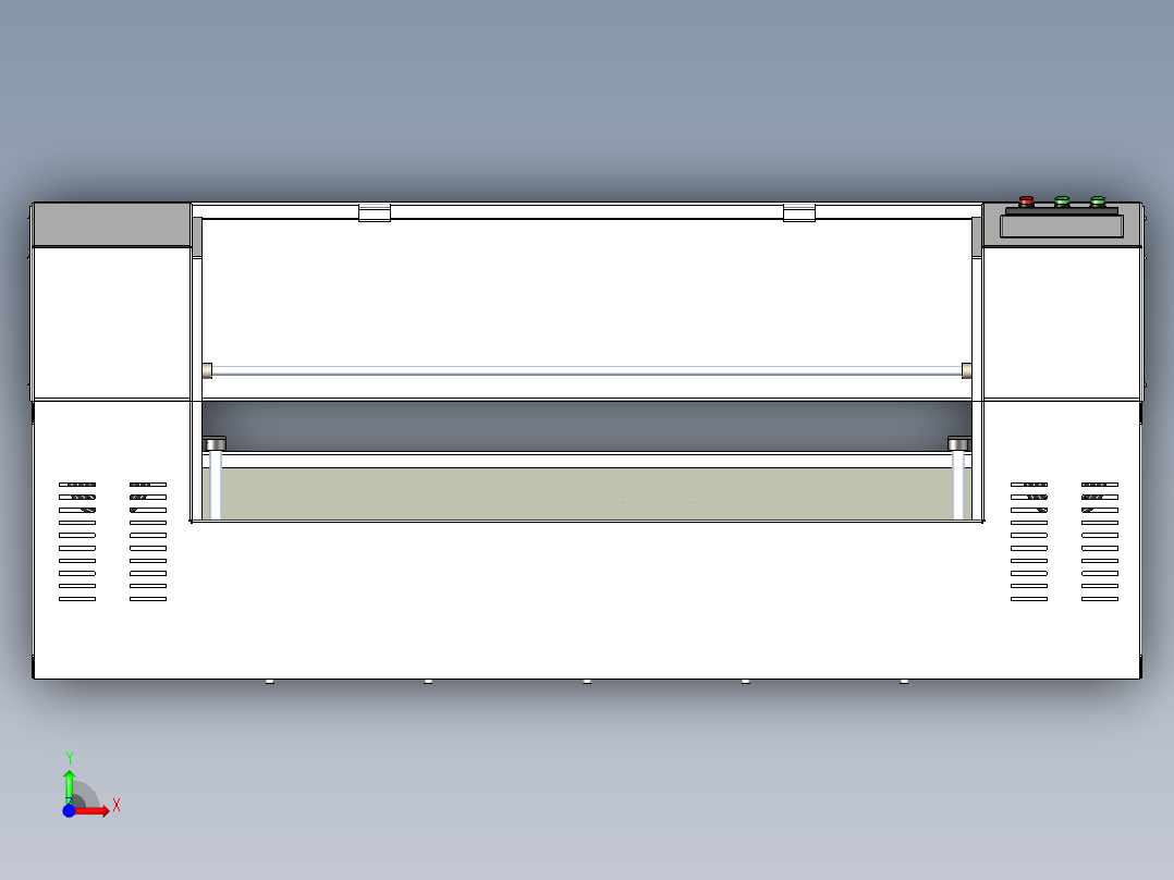 B2004504-激光玻璃切割机带冷却系统前视图