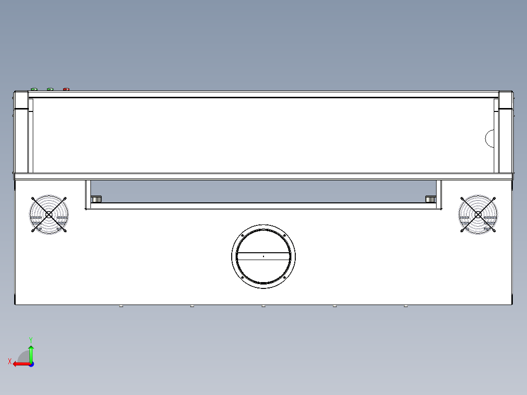 B2004504-激光玻璃切割机带冷却系统后视图