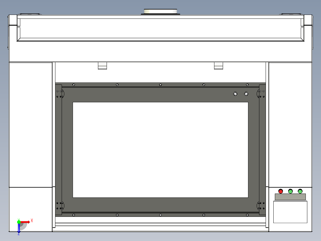 B2004504-激光玻璃切割机带冷却系统俯视图