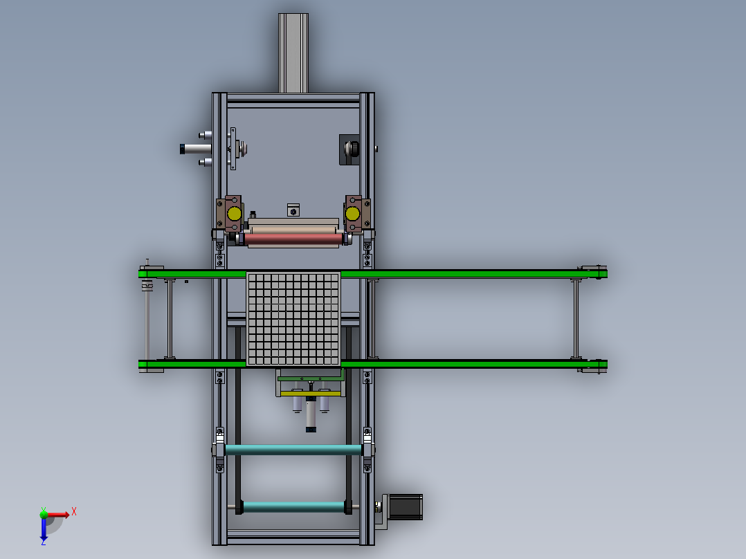 马赛克贴纸涂胶机设计 133596俯视图