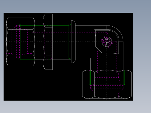 PARKER管接头EO Bulkhead elbow WSV20S71(16)_back