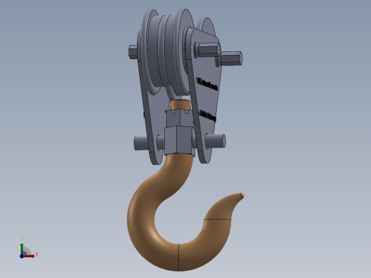 起重机吊钩前视缩略图