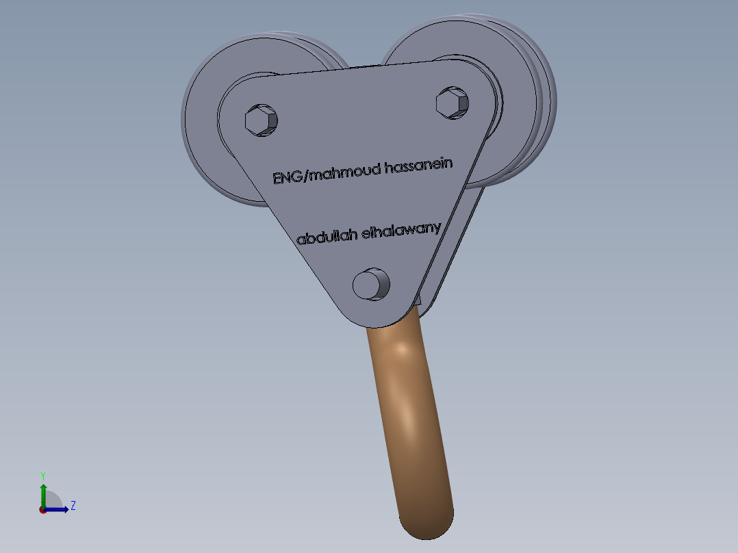 起重机吊钩左视图