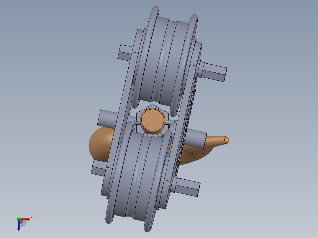 起重机吊钩俯视图