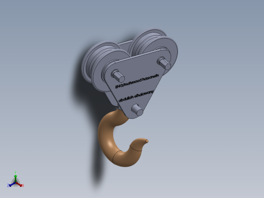 起重机吊钩正等轴测缩略图