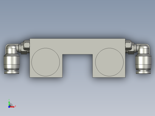 HKS25B气压常闭-不带刹车型-本体38宽-B-A-B-3前视缩略图