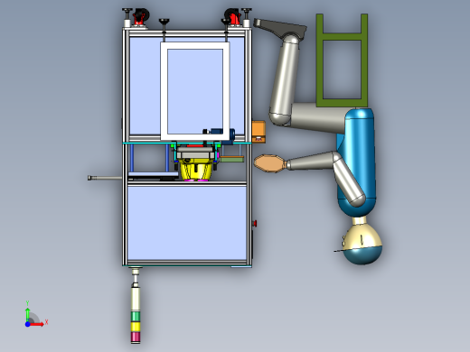 手持式自动锁螺丝机（PROE设计）前视缩略图