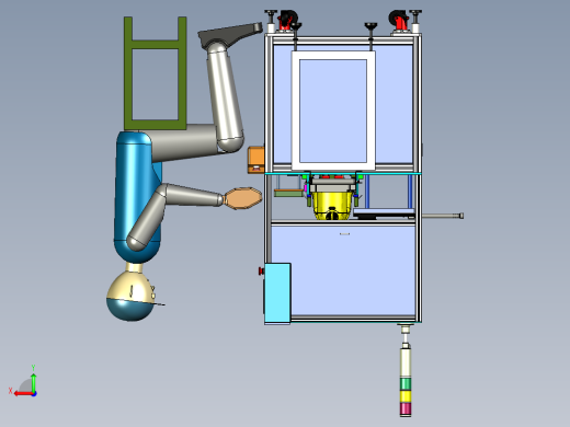 手持式自动锁螺丝机（PROE设计）后视缩略图