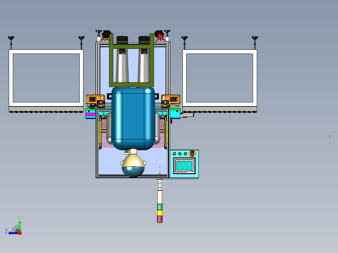 手持式自动锁螺丝机（PROE设计）右视图