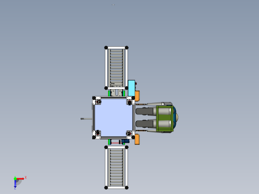 手持式自动锁螺丝机（PROE设计）俯视缩略图