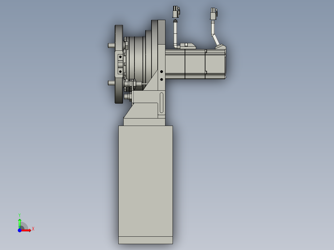 0300翻转机构装配-ZJYT001-ts1前视图