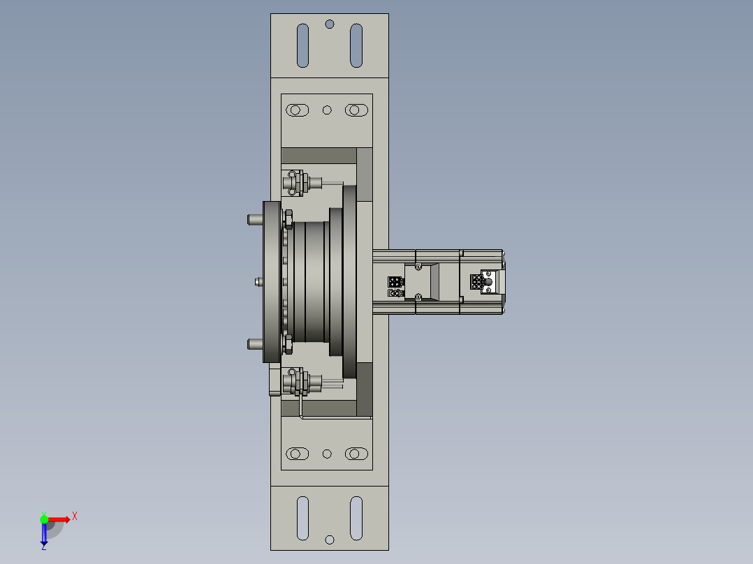 0300翻转机构装配-ZJYT001-ts1俯视图
