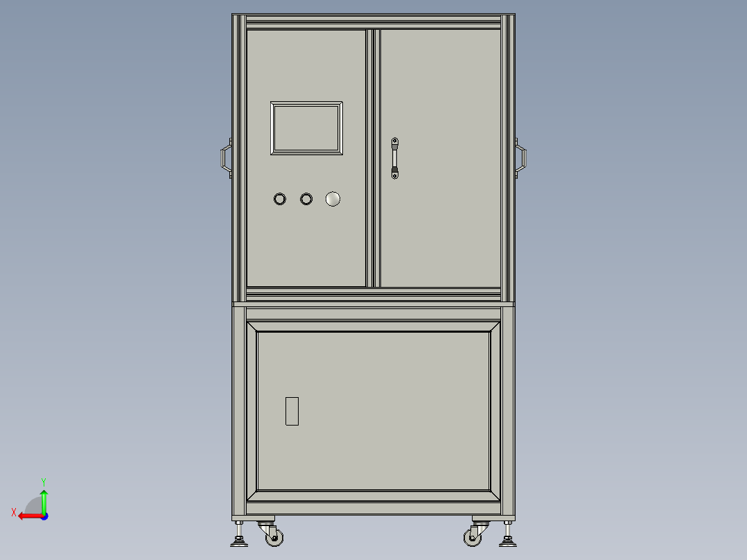 自动锁螺丝的多关节机器人后视图
