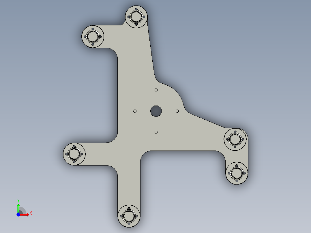 浮动压头组件前视图