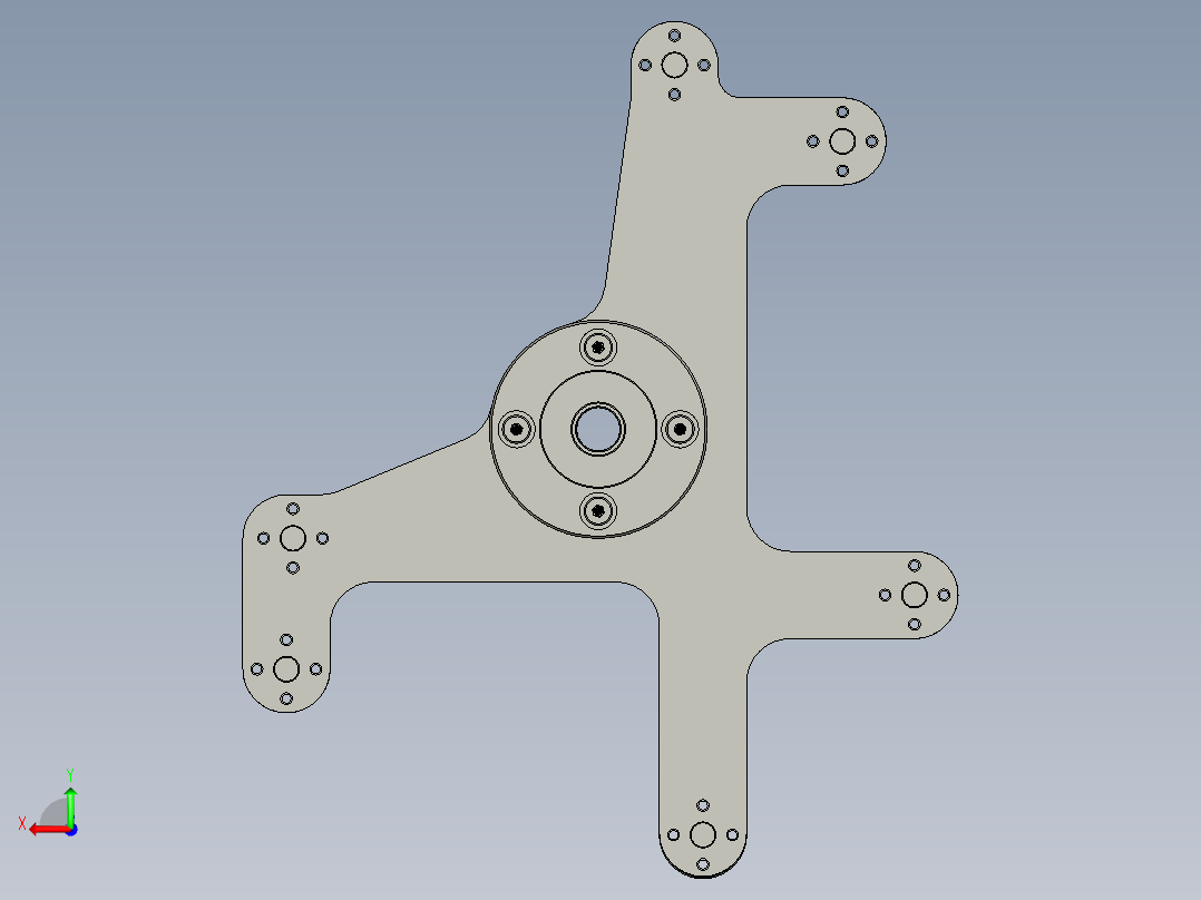 浮动压头组件后视图