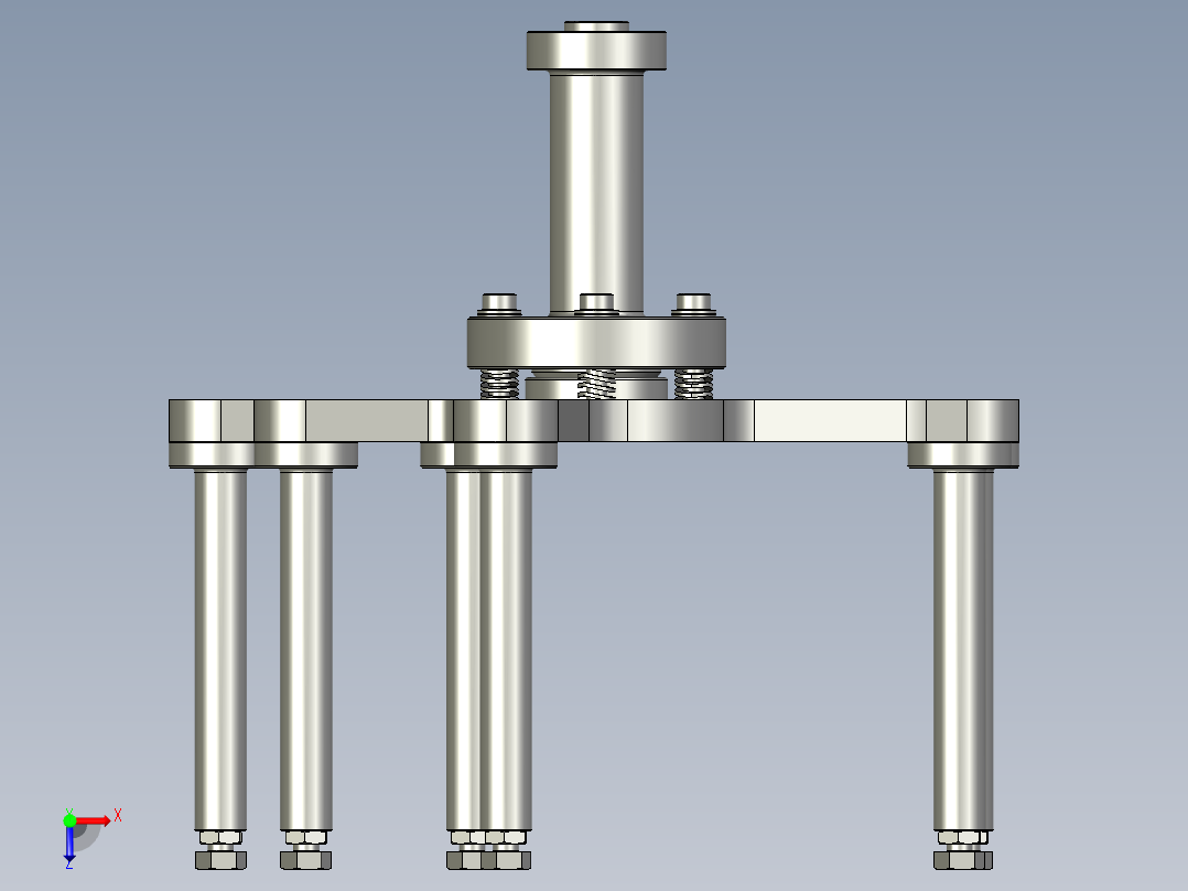 浮动压头组件俯视图