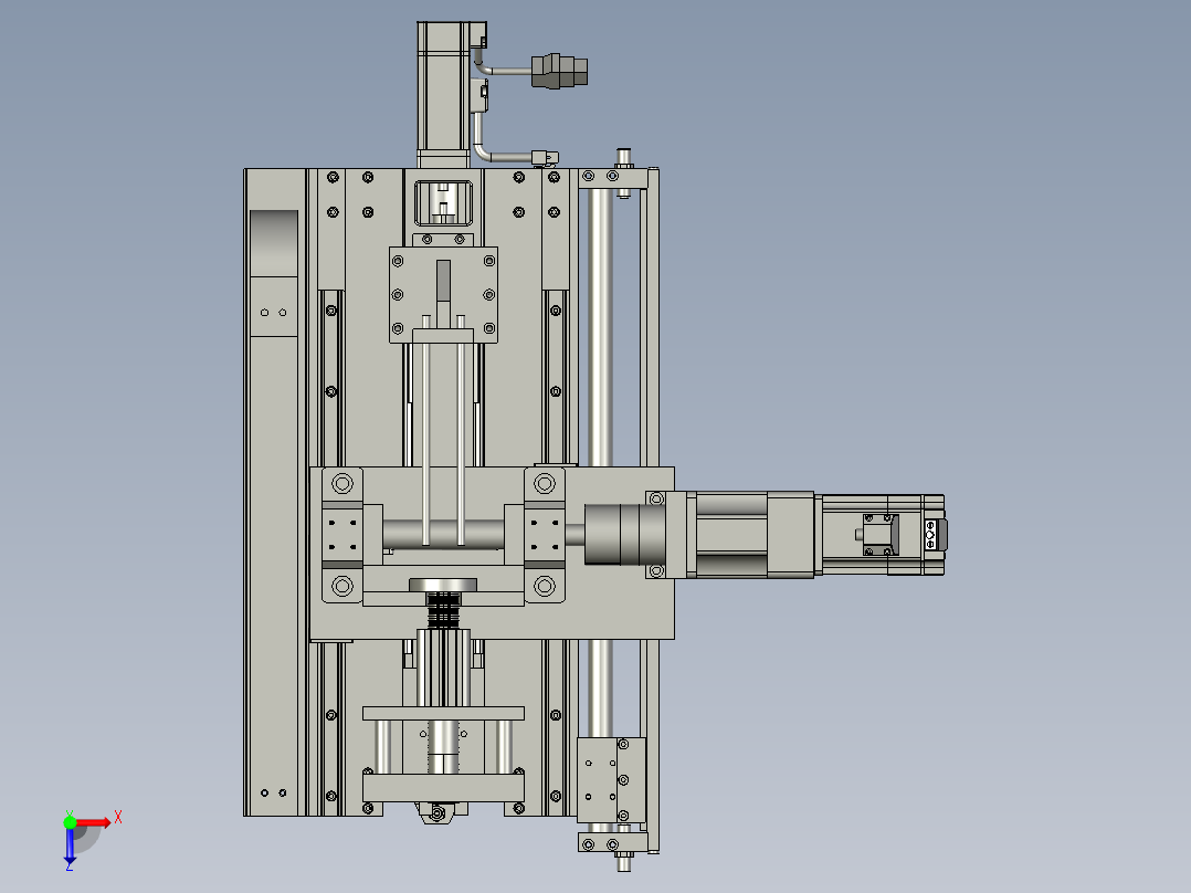 翻转装配俯视图