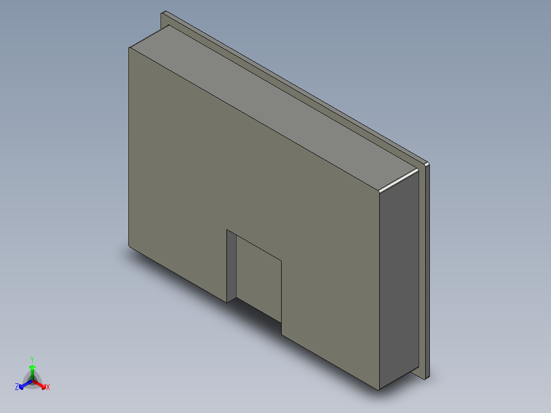 信捷TGA63-MT触摸屏正等轴测图