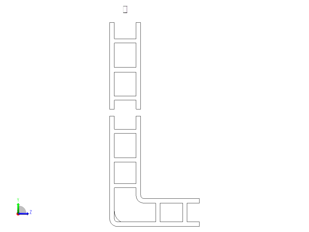 轨道运输导绳装置左视图