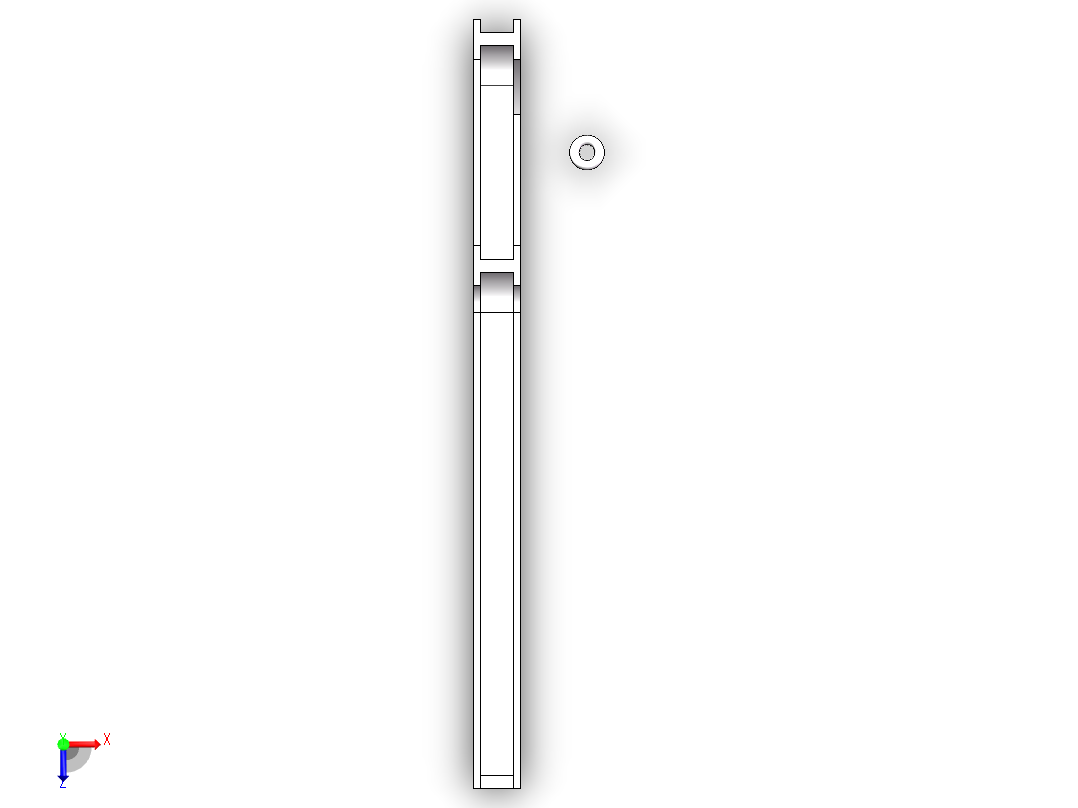 轨道运输导绳装置俯视图