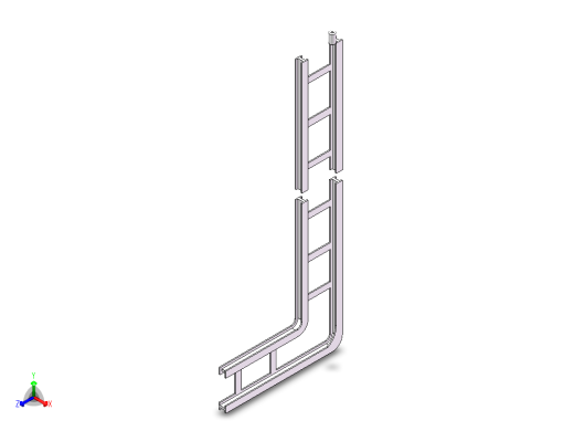 轨道运输导绳装置正等轴测缩略图